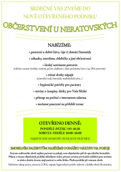 občerstvení u neratovských pozvání 1